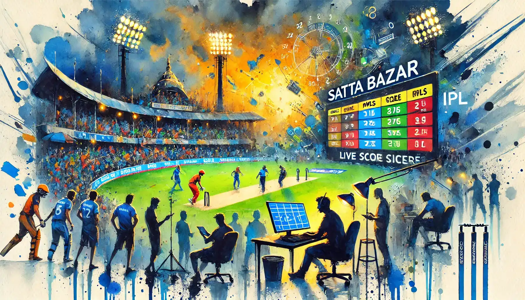 Cricket Satta Bazar showing live betting odds for IPL matches