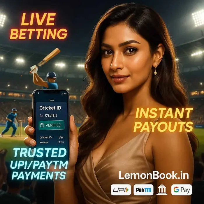 Verified online best cricket ID on mobile with instant payouts, trusted UPI & Paytm payments – LemonBook secure cricket betting platform