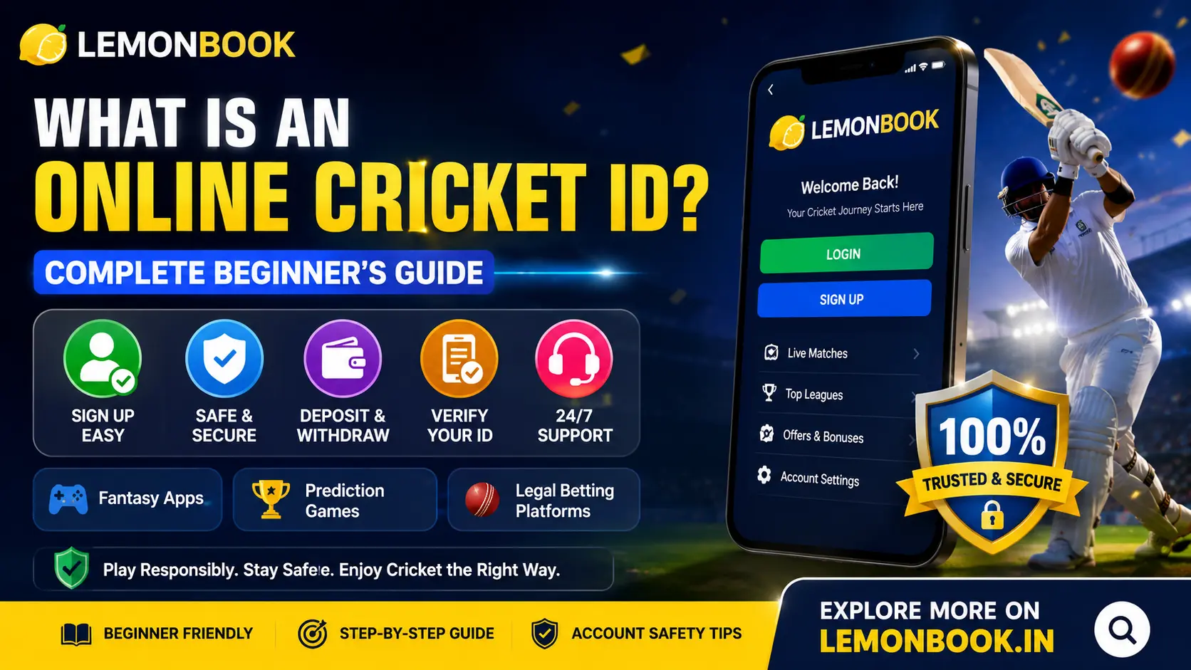 What is an online cricket ID beginner's guide by LemonBook